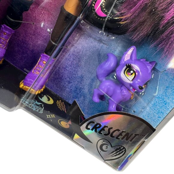 Monster High Clawdeen Wolf Doll w/ Crescent Pet Werewolf Horror Goth Punk Emo - Picture 13 of 13